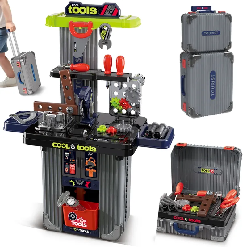 Scelto Dai Clienti Playset di Attrezzi Lavoro Bambini Banco Giochi Officina Accessori Idea Regalo