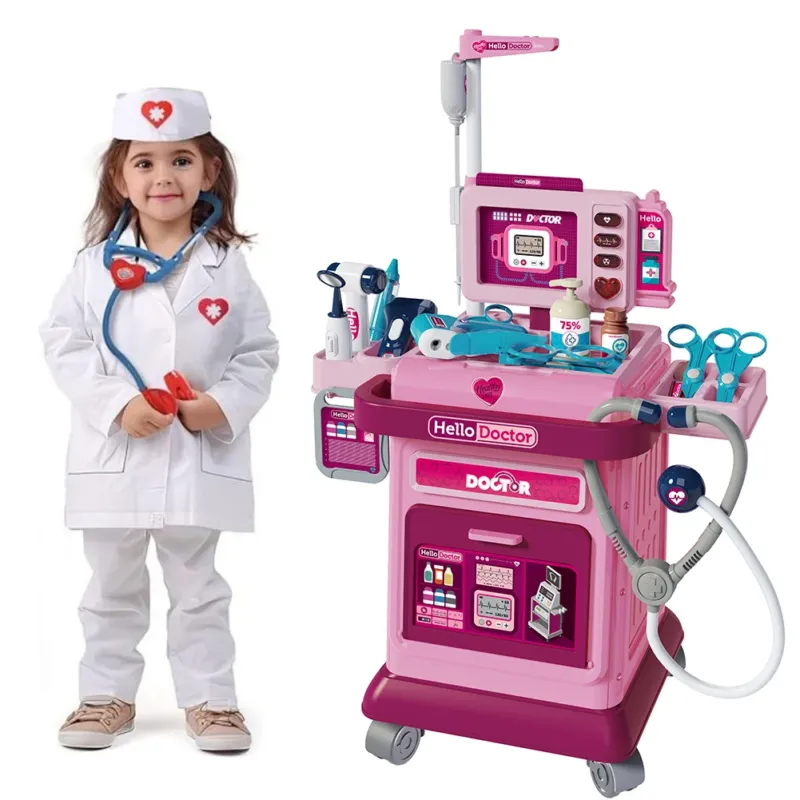 Set Medico Dottore Giocattolo 37 Accessori Carrellino Medico Bambini Idea Regalo Nuovo Arrivo