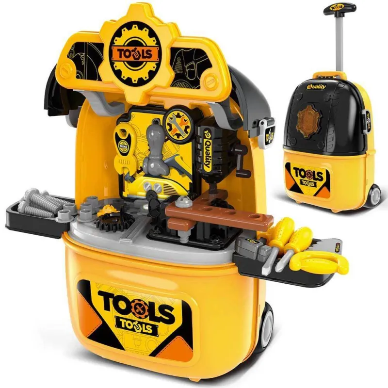 Compra Adesso Trolley Banco da Lavoro Officina Giocattolo Valigia Set Gioco Mobile Accessori