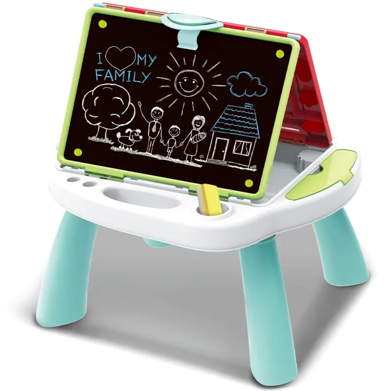 Lavagna per Bambini 4in1 Lavagnetta Pieghevole Doppio Lato Accessori Idea Regalo Saldi
