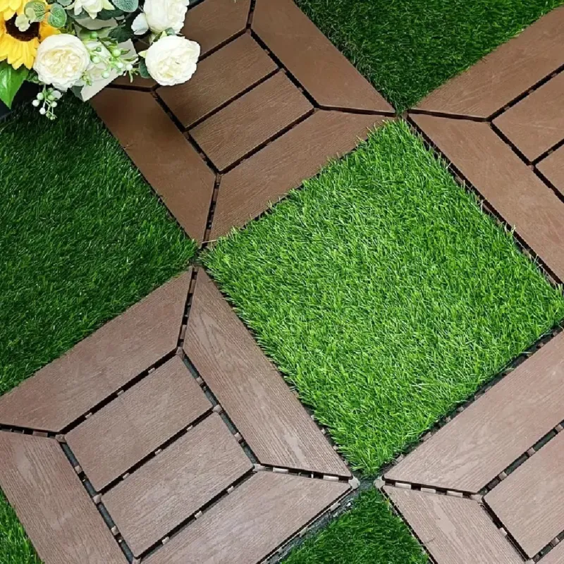 Kit 9 Mattonelle a Incastro per Terrazzo e Giardino 30x30cm in PVC Antiscivolo Ultima Occasione