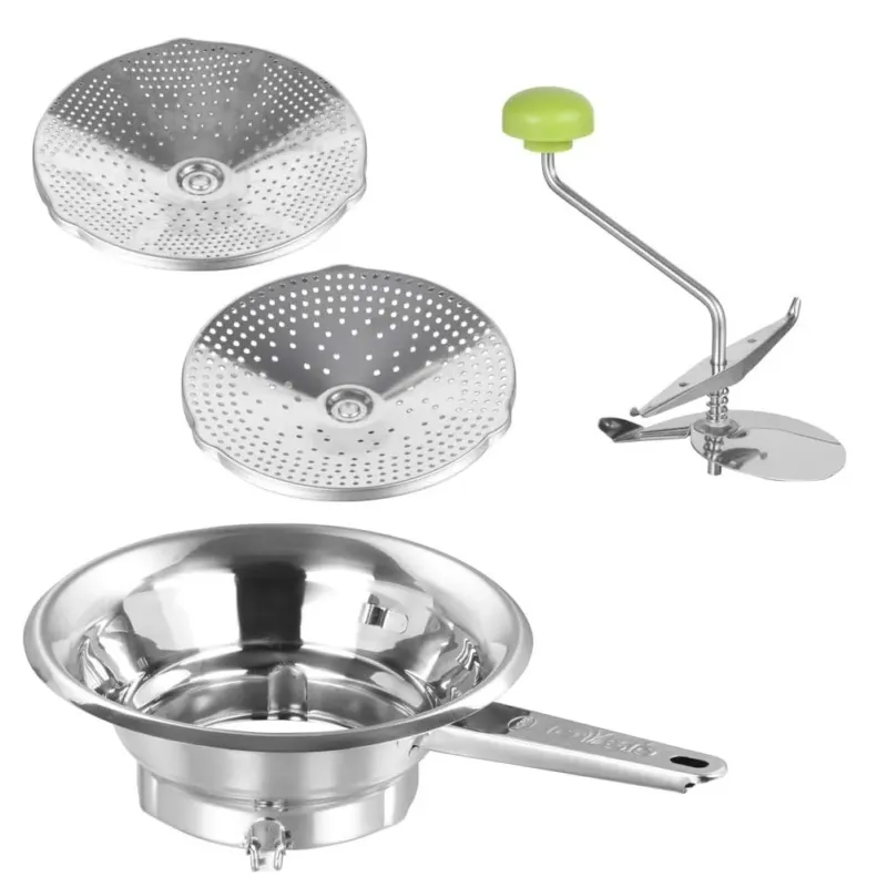 Passaverdure Acciaio Inox 24cm 2Dischi Intercambiabili Lavabile in Lavastoviglie Must-Have
