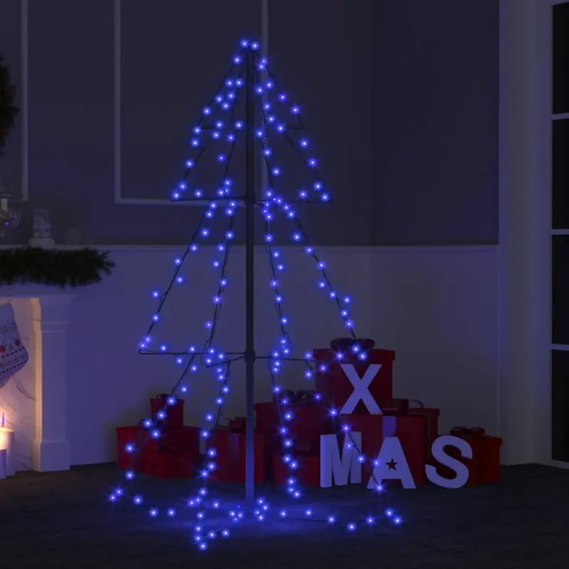Albero di Natale a Cono 160 LED per Interni Esterni 78x120 cm Non Perdere