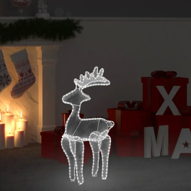 Ordina Subito enna in Rete con 306 LED Bianco Freddo 60x24x89 cm Esterno Decorazione Natalizia