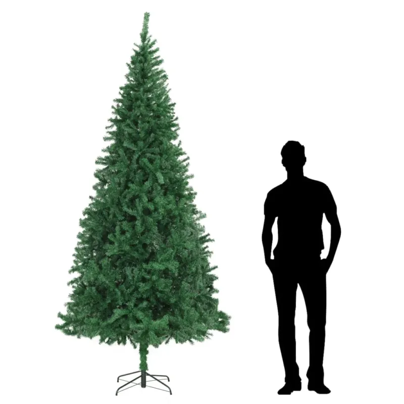 Non Perdere Albero di Natale Artificiale 300 cm Verde in PVC con 2180 Rami e Base in Acciaio