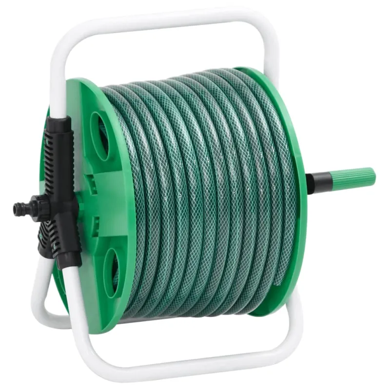 Avvolgitubo Autoportante con Tubo 40 x 30 x 41 cm PVC Verde Soddisfatti O Rimborsati