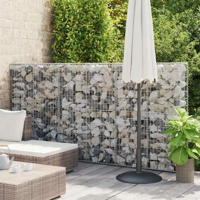 Gabbione con Copertura in Acciaio Zincato 100x20x150 cm Prezzo Di Fabbrica