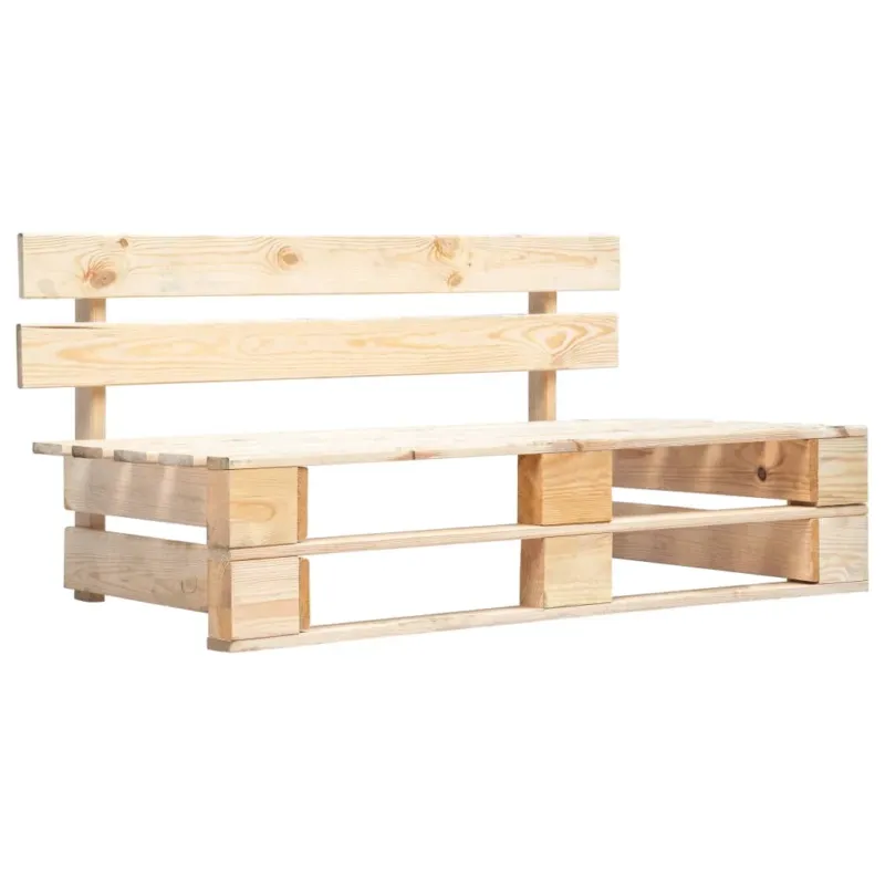 A Buon Prezzo Panca da Giardino su Pallet in Legno