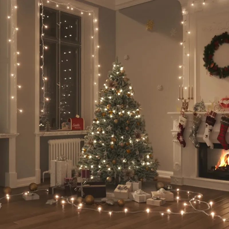 Più Venduto Stringa LED 300 Luci Bianco Caldo 30 m con 8 Funzioni USB per Esterni