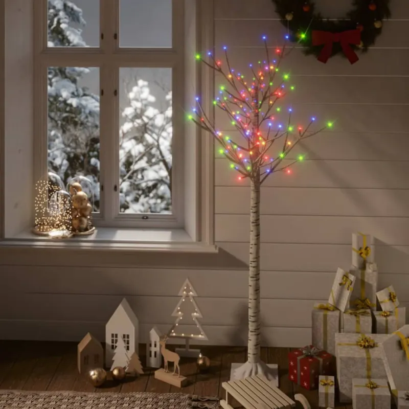 Albero di Natale Salice 150 cm con 140 LED Multicolore per Interno ed Esterno Compra Oggi Stesso