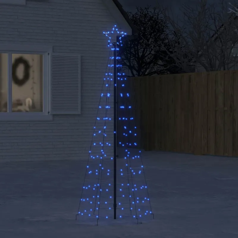 Albero di Natale a LED con Punte 220 LED Blu 180 cm Offerta Speciale