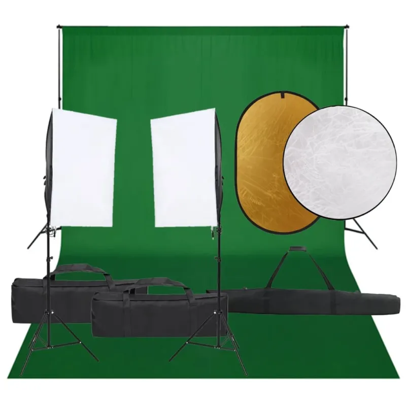 Bestseller Kit Completo per Studio Fotografico con Softbox, Fondale e Riflettore