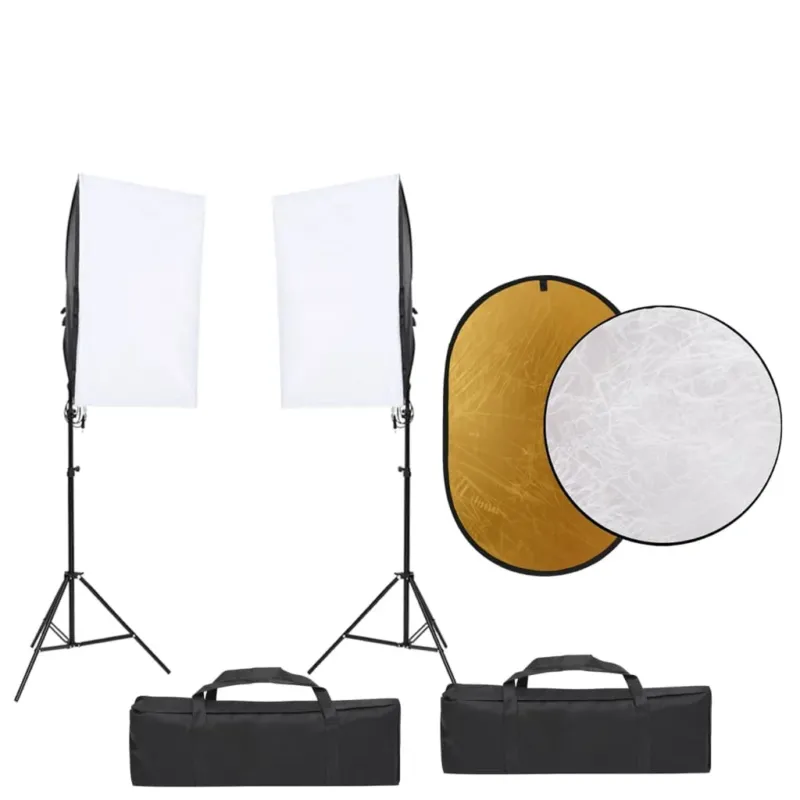 Kit Completo Studio Fotografico con Luci e Fondale Green Screen Prezzo Ridotto