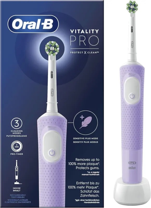 Oral-B Spazzolino Elettrico Ricaricabile Batteria Vitality Pro Lilla Prezzo Basso