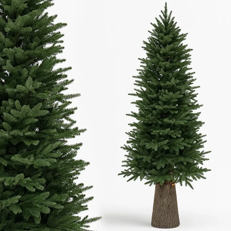 Albero di Natale Royal 210 cm Slim Base Troco Realistica 1861 Punte Foltissimo Prezzo Di Fabbrica