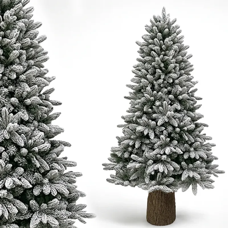 Albero di Natale Royal 180cm Innevato Base Troco Realistica 948 Punte Foltissimo Solo Oggi
