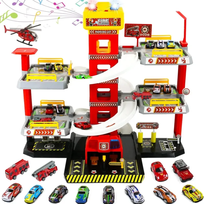 Ultime Pezzi Garage 5 Piani per Bambini Parcheggio Macchinine Gioco con Macchine Idea Regalo