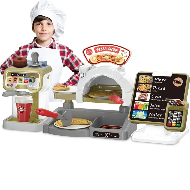 Offerta Limitata Playset Pizzeria con Registratore di Cassa e Forno Set Ristorante Idea Regalo
