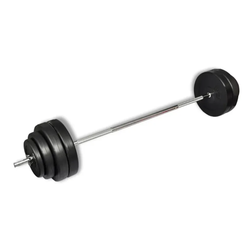 Esclusivo Bilanciere con Dischi Set 60 kg Barra Manubrio con Pesi