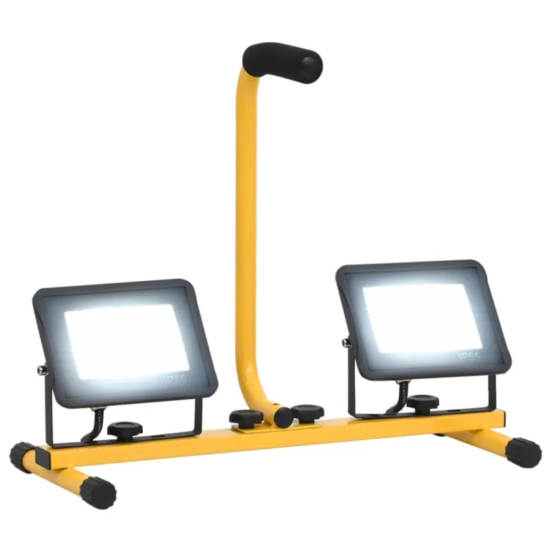 Non Perdere Coppia Faretto a LED Portatili con Maniglia 2x30 W Bianco Freddo Casa Lavoro