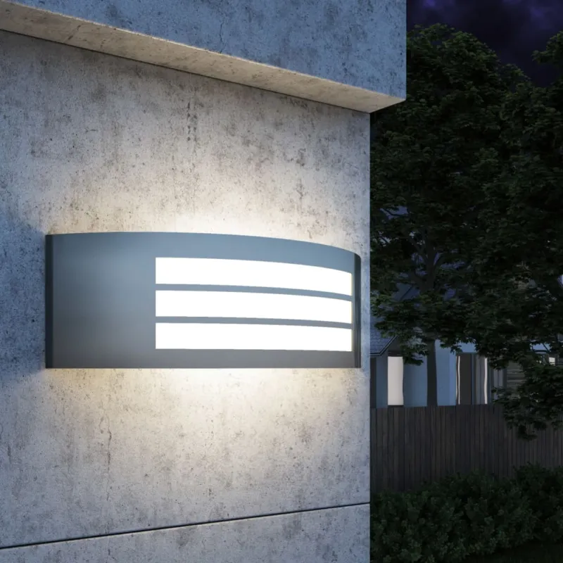Occasione Applicque Luce da Parete da Giardino Lampada per Esterno in Acciaio Inox