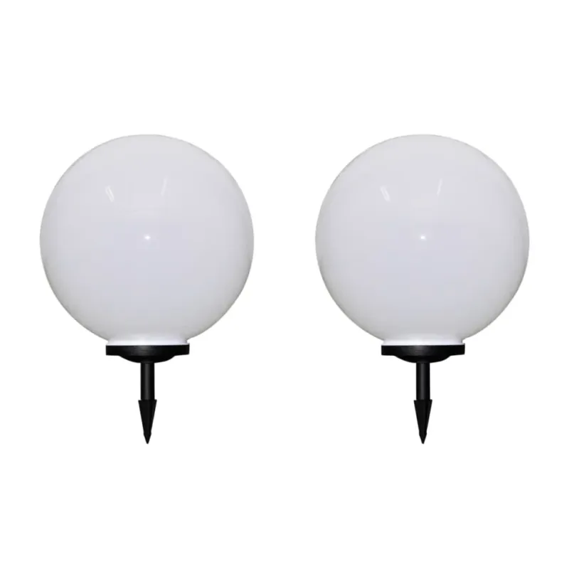 Set 2 Lampade da Giardino a Sfera da Sentiero LED Diametro 50 cm con Picchetto Più Venduto