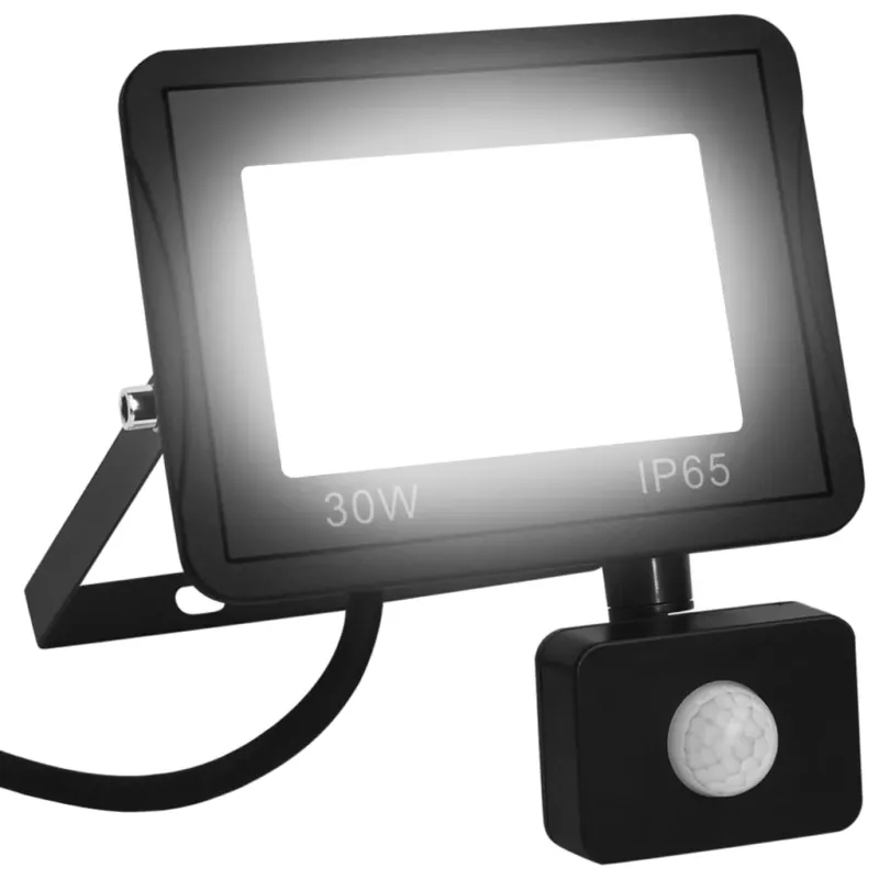 Faro Faretto a LED con Sensore 30 W Bianco Caldo Esterno Interno Spedito Oggi