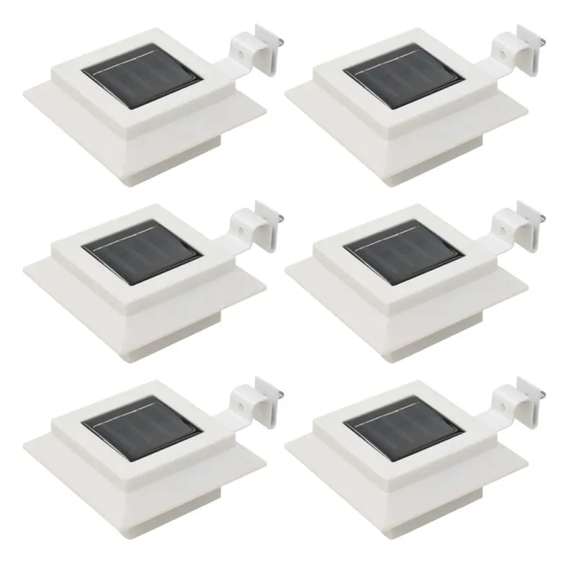 Affare Lampade Luce Solare da Giardino Per Esterno 6 pz a LED Quadrate 12 cm Bianco