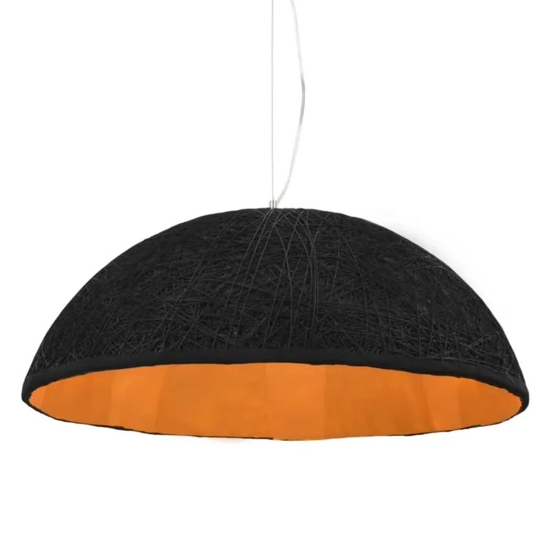 Lampada Lampdario a Sospensione Nera e Oro Diametro 70 cm E27 Direttamente Dal Produttore