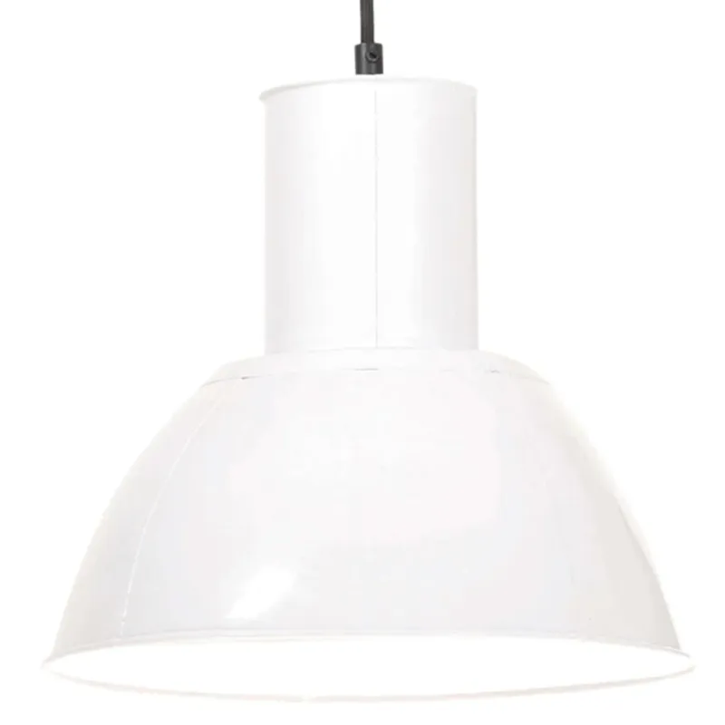 Lampada a Sospensione da Interno 25 W Bianca Rotonda 28,5 cm E27 Occasione Imperdibile