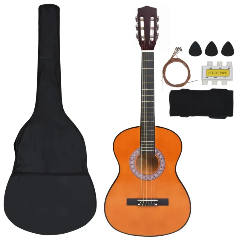 Chitarra Classica con 8 Pezzi Accessori Bambini e Principianti 3/4 36 in Legno Vendita Finale