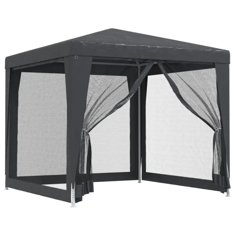 Occasione Tenda per Feste con 4 Pareti in Rete Antracite HDPE 2,5x2,5 m Altezza 2 m