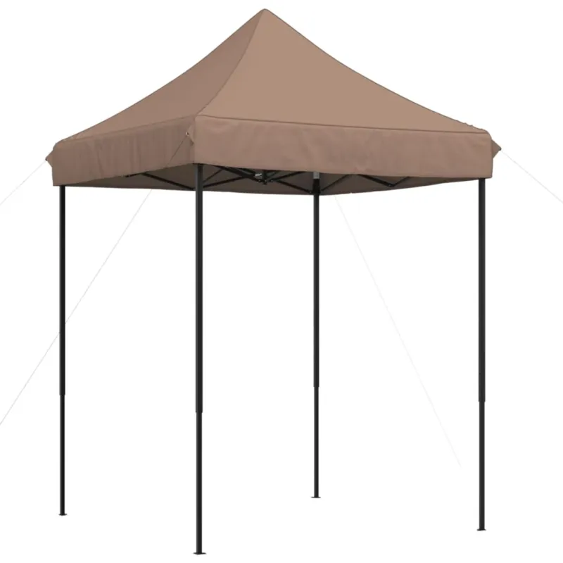 Tenda da Festa Pieghevole Pop-Up Marrone Cornice Nera 200x200x306 cm Quantità Limitata