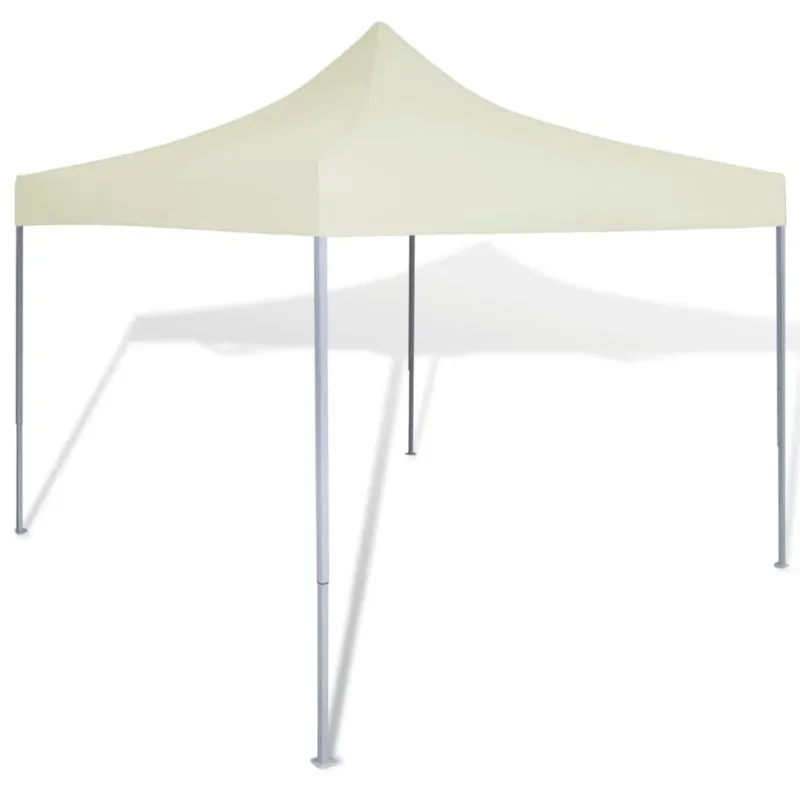 Tenda Pieghevole Crema in Acciaio Verniciato a Polvere 3 x 3 m Promozione