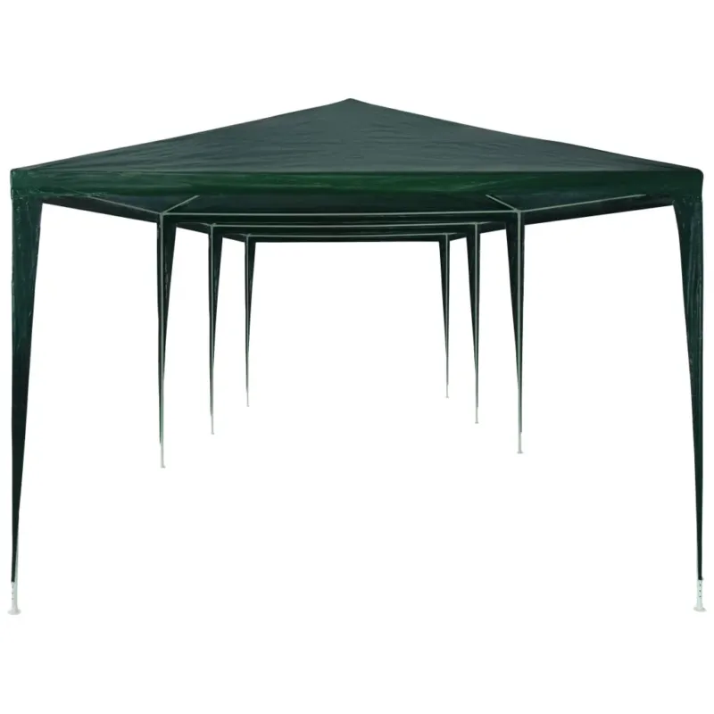 Super Prezzo Tendone Verde per Feste All‘aperto 3x9m in PE Resistente All‘acqua e ai Raggi UV