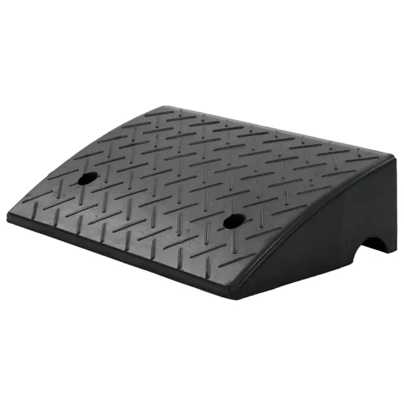 2 x Rampa per Cordolo in Gomma 50x32,5x14 cm Antiscivolo Ultima Occasione