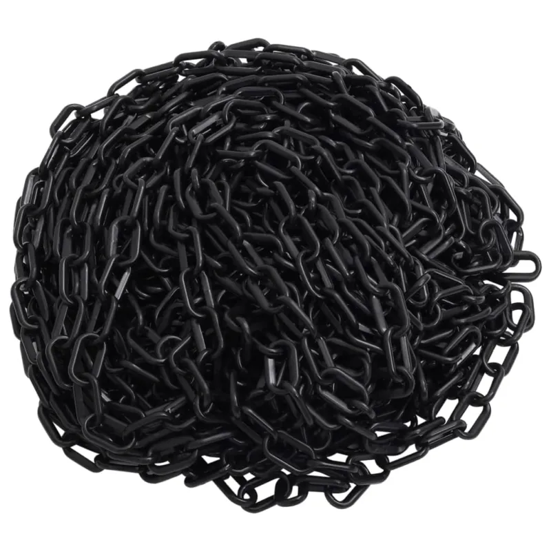 Catena Segnaletica Nera 30 m Diametro 4 mm in Plastica Occasione Imperdibile