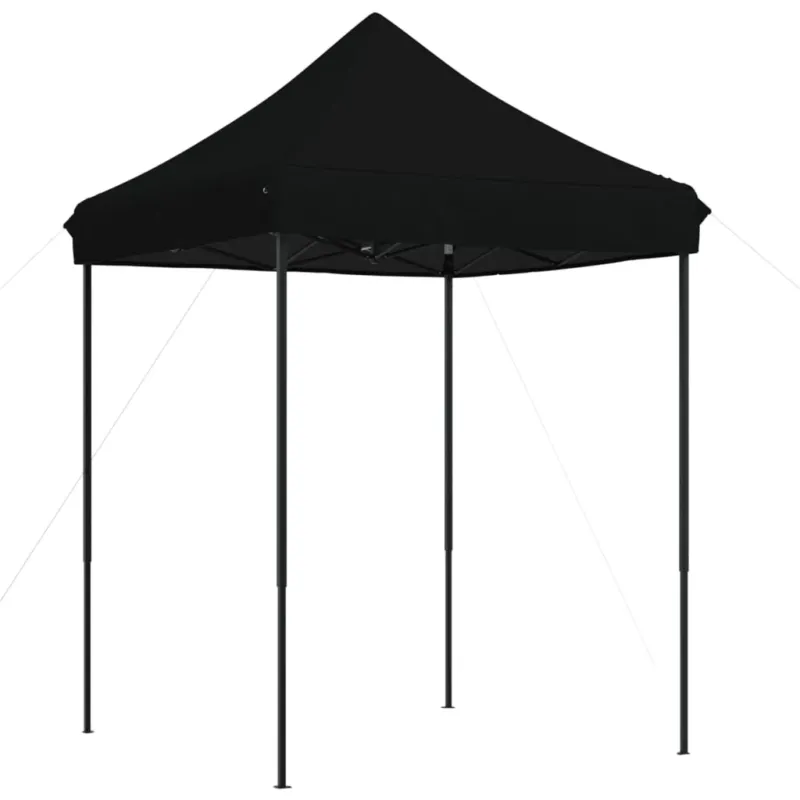 Ultima Occasione Tenda da Festa Pieghevole Pop-Up Nero 200x200x306 cm