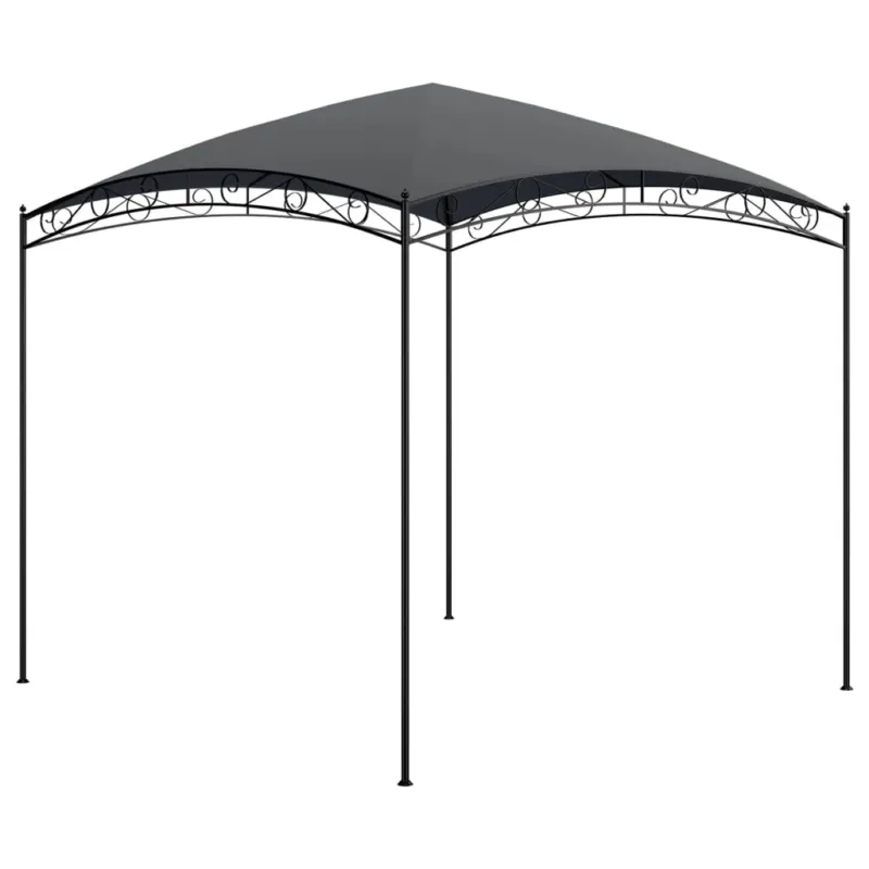 Solo Oggi Gazebo 3x3x2,65 m Antracite Materiale Acciaio e Tessuto 180 g/m²