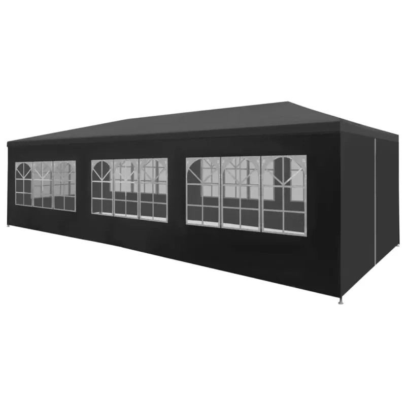 Ultimissimo Modello Tenda per Feste Antracite Struttura in Acciaio 3x9 m 2 m