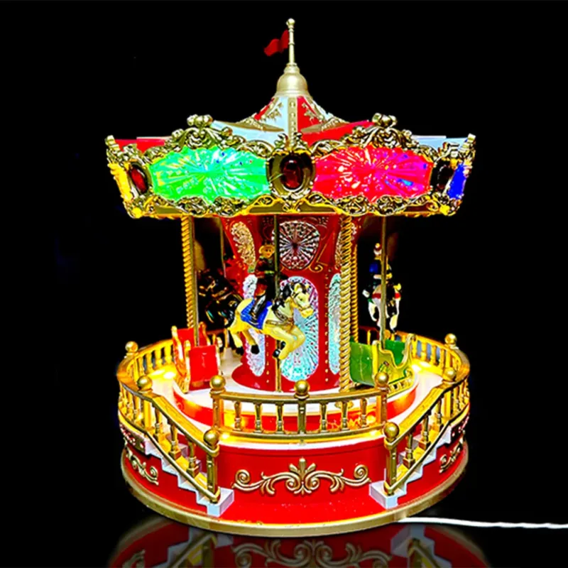 Offerta Speciale Giostrina Carosello di Natale con Luci e Suoni Decorazione Addobbo Natalizio