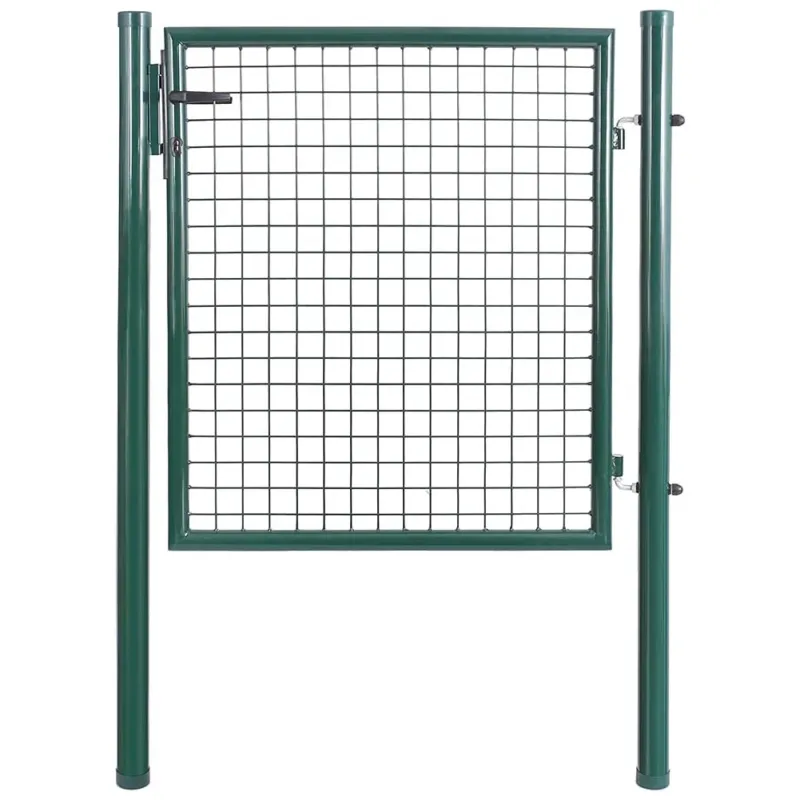 Ultimissimo Modello Cancello Pedonale Cancelletto Recinzione Giardino Acciaio 100x150cm con Chiave
