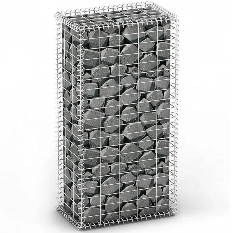Pagamento Sicuro Gabbione in Rete di Acciaio Galvanizzato 100x50x30cm Recinzione Orto da Giardino
