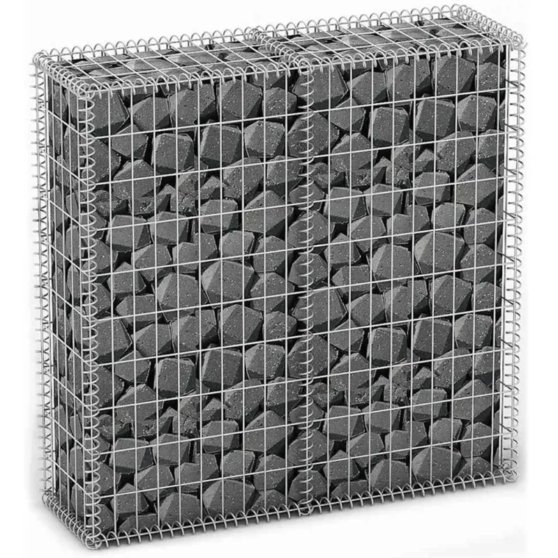 Gabbione in Rete di Acciaio Galvanizzato 100x20x100 Recinzione Orto da Giardino Acquista Ora