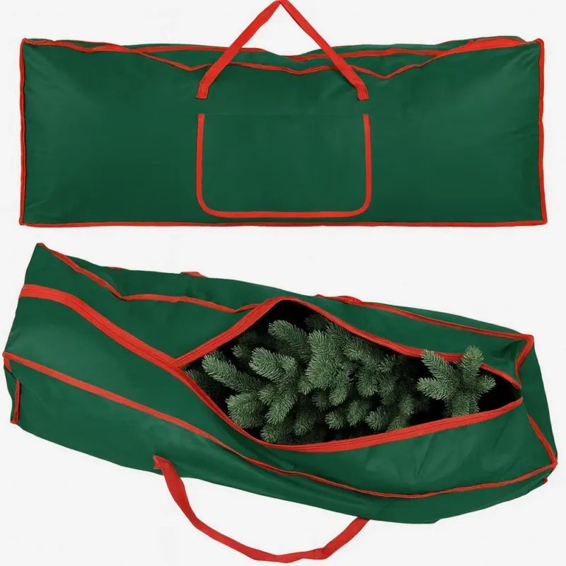 Pagamento Sicuro Borsa Custodia Sacco Porta Albero di Natale Extra Large Robusta in Tessuto Verde