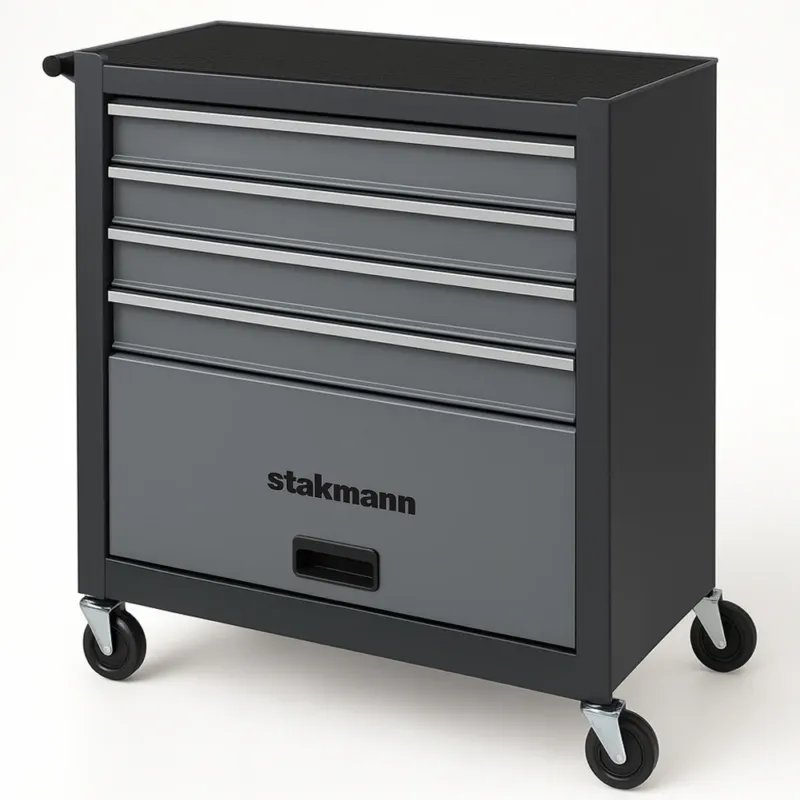Bestseller Carrello Portautensili con 4 Cassetti Grigio Carrellino per Utensili in Acciaio