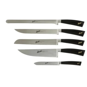 Elegance, set di 5 coltelli chef - nero Popolare