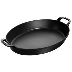 Pirofila ovale - 37 cm x 28 cm, nera Offerta
