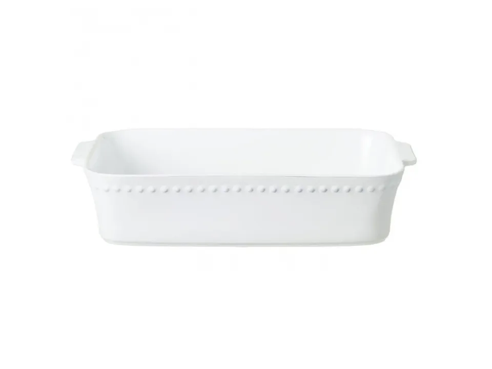 A Buon Prezzo Pearl white, pirofila rettangolare 28 cm