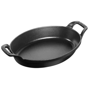 Pirofila ovale - 24 cm x 18 cm, nera Esclusivo
